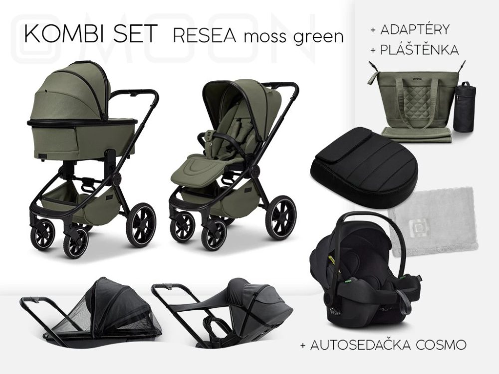 Moon RESEA + Kombi set - MOSS GREEN