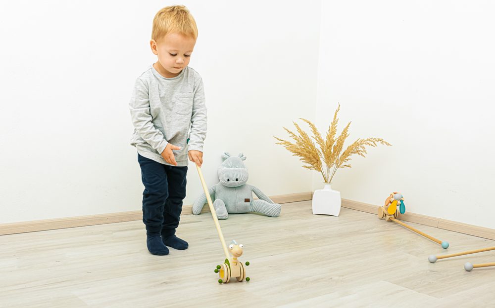ZOPA Dřevěný jezdík Dinosaurus - Blue (obrázek 6)