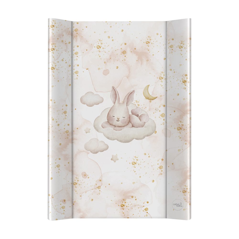 CEBA Podložka přebalovací 2-hranná s pevnou deskou (50x70) Ultra Light Birthday Bunny - CEBA Podložka přebalovací 2-hranná s pevnou deskou (50x70) Ultra Light Sleepy Bunny