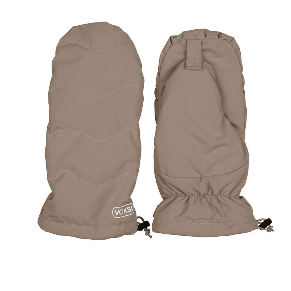 Voksi rukavice na kočárek walnut light grey