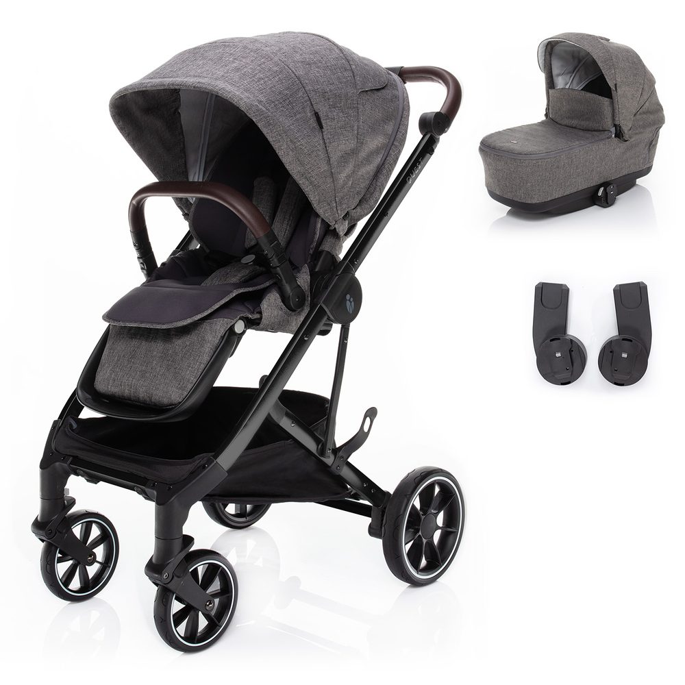 ZOPA Set kočárek Quest + korba + adaptéry - Tornado Grey/Black