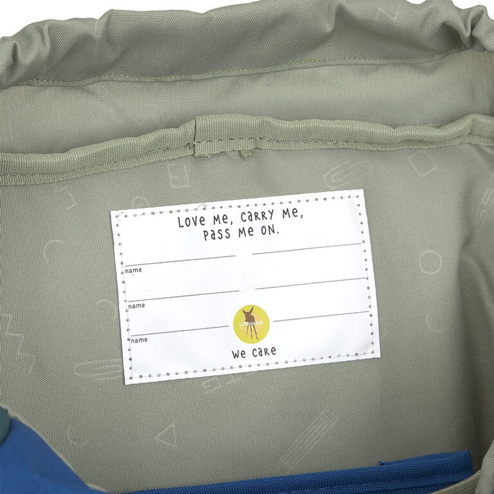 LÄSSIG dětský batoh Big Outdoor Backpack Unique blue green (obrázek 5)