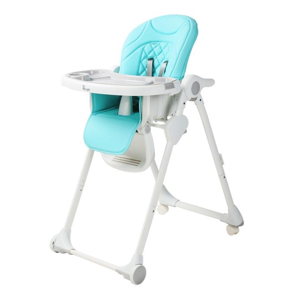 Bo Jungle Jídelní židlička B-DINNER CHAIR WHEELY - Blue