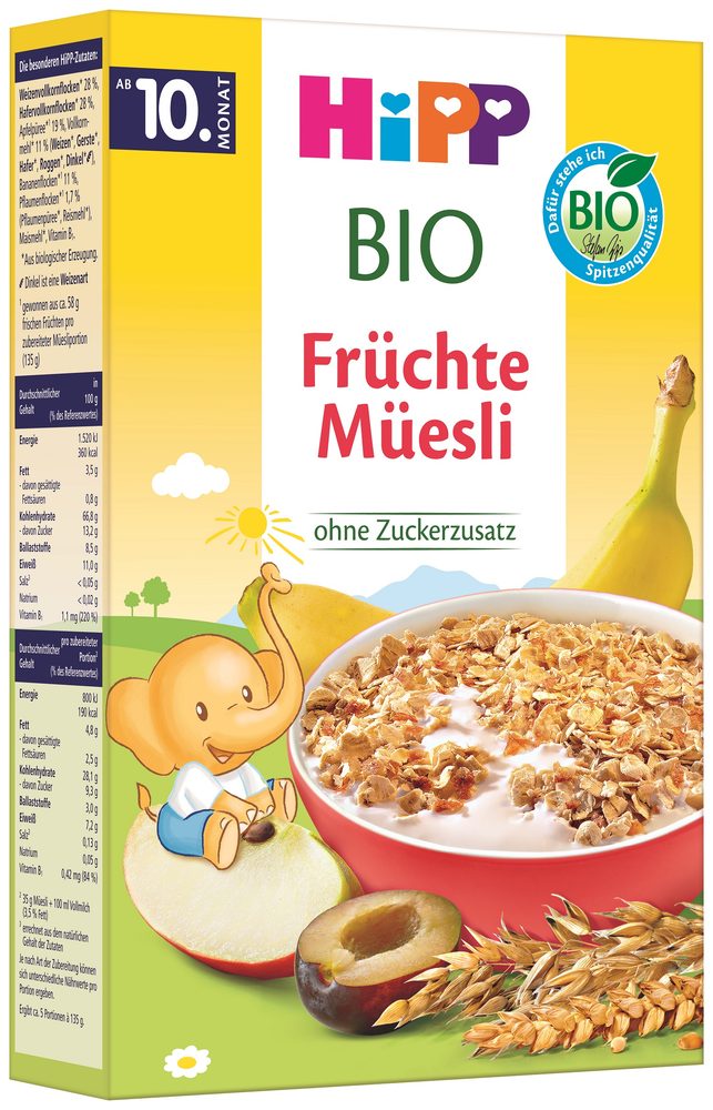 HiPP BIO Ovocné müsli 200 g - EXPIRACE 31.10.2026