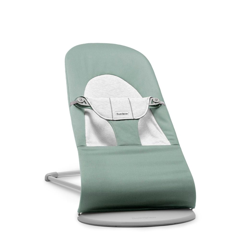 Babybjörn Lehátko Balance SOFT Woven Light Sage / Grey Jersey