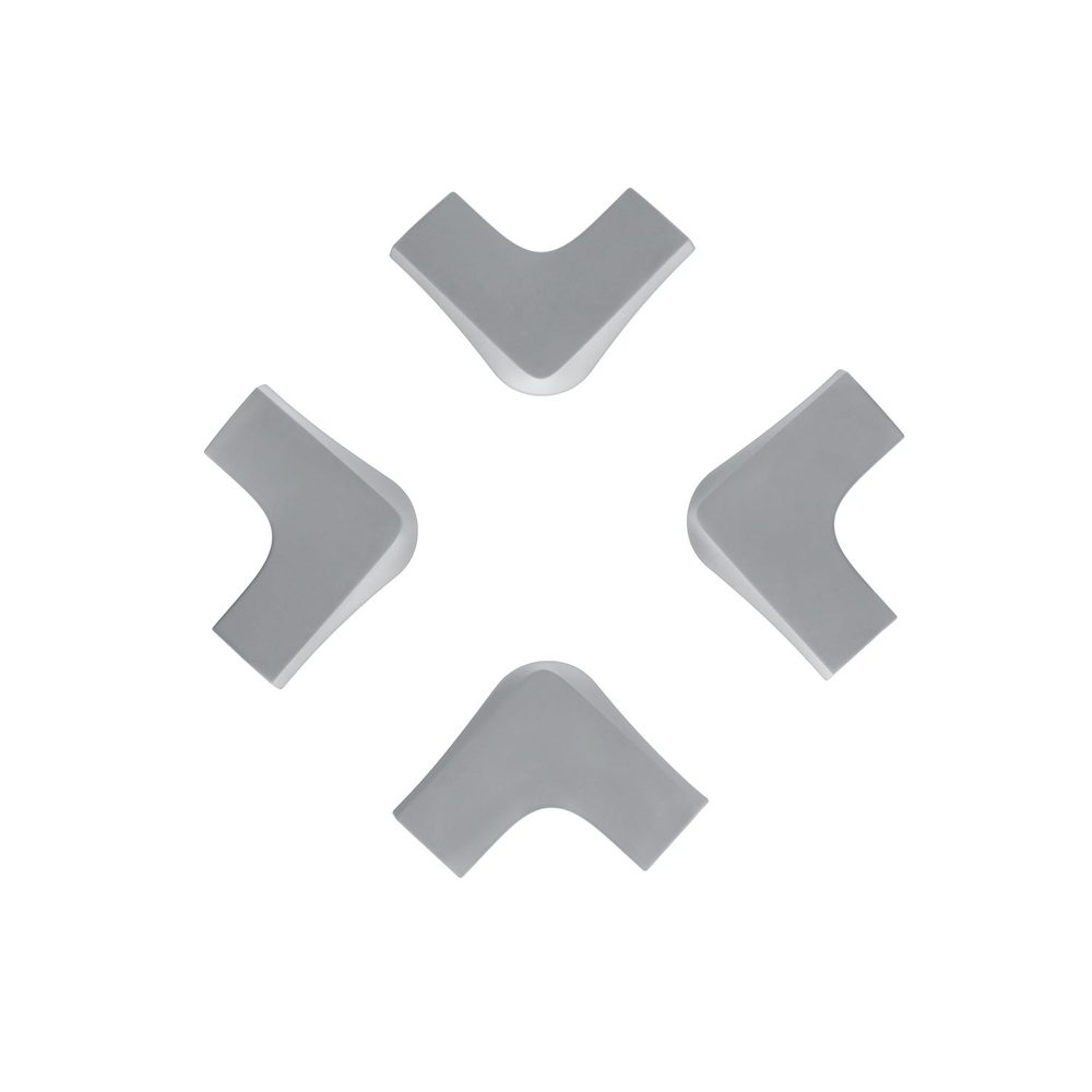 Silikonové chrániče rohů XL, šedé – 4 ks