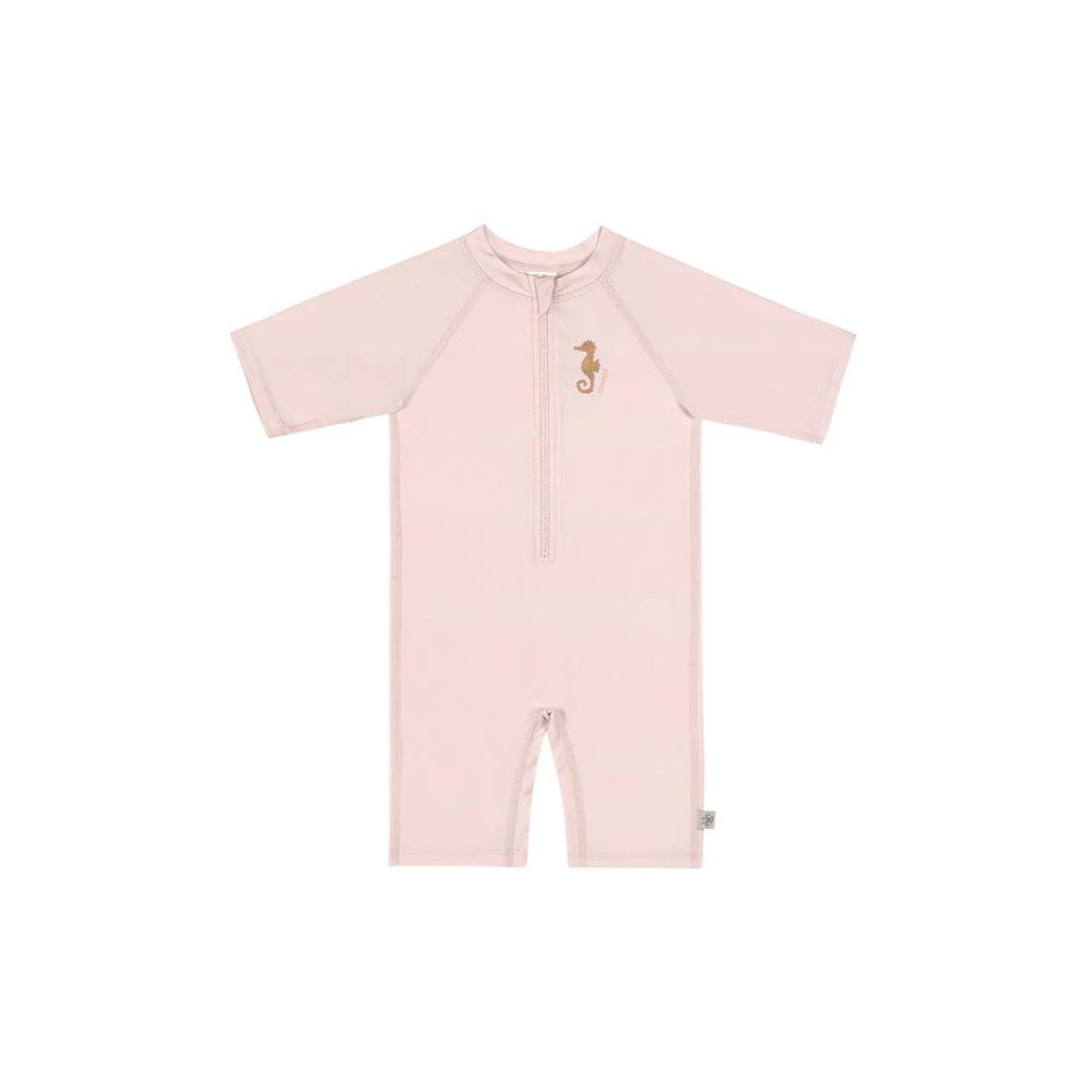 Lässig Splash Short Sleeve Sunsuit seahorse light pink - 19-24m