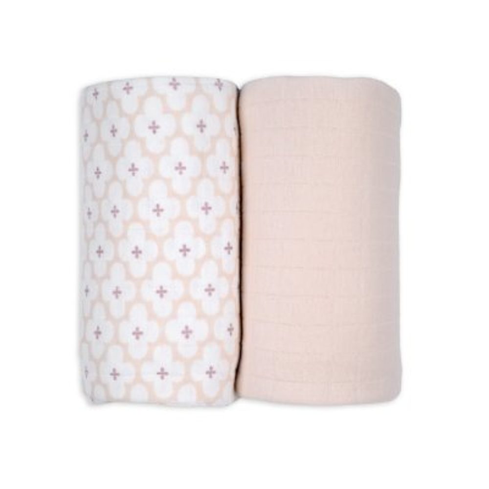 LODGER Swaddler Solid Matcha 2balení 110 x 110 cm Powder