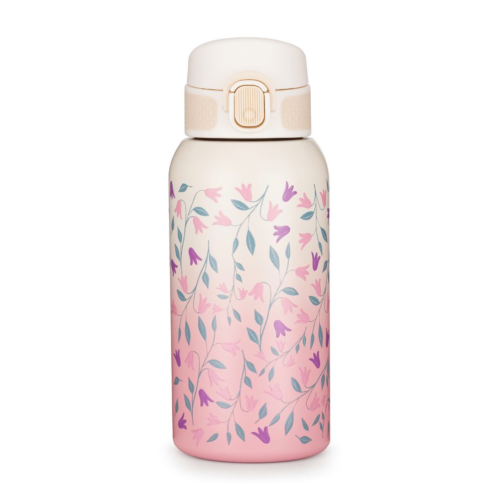 Levně PETITE&MARS Láhev nerezová termo s náustkem 500 ml 36m+ - Delicate Flowers