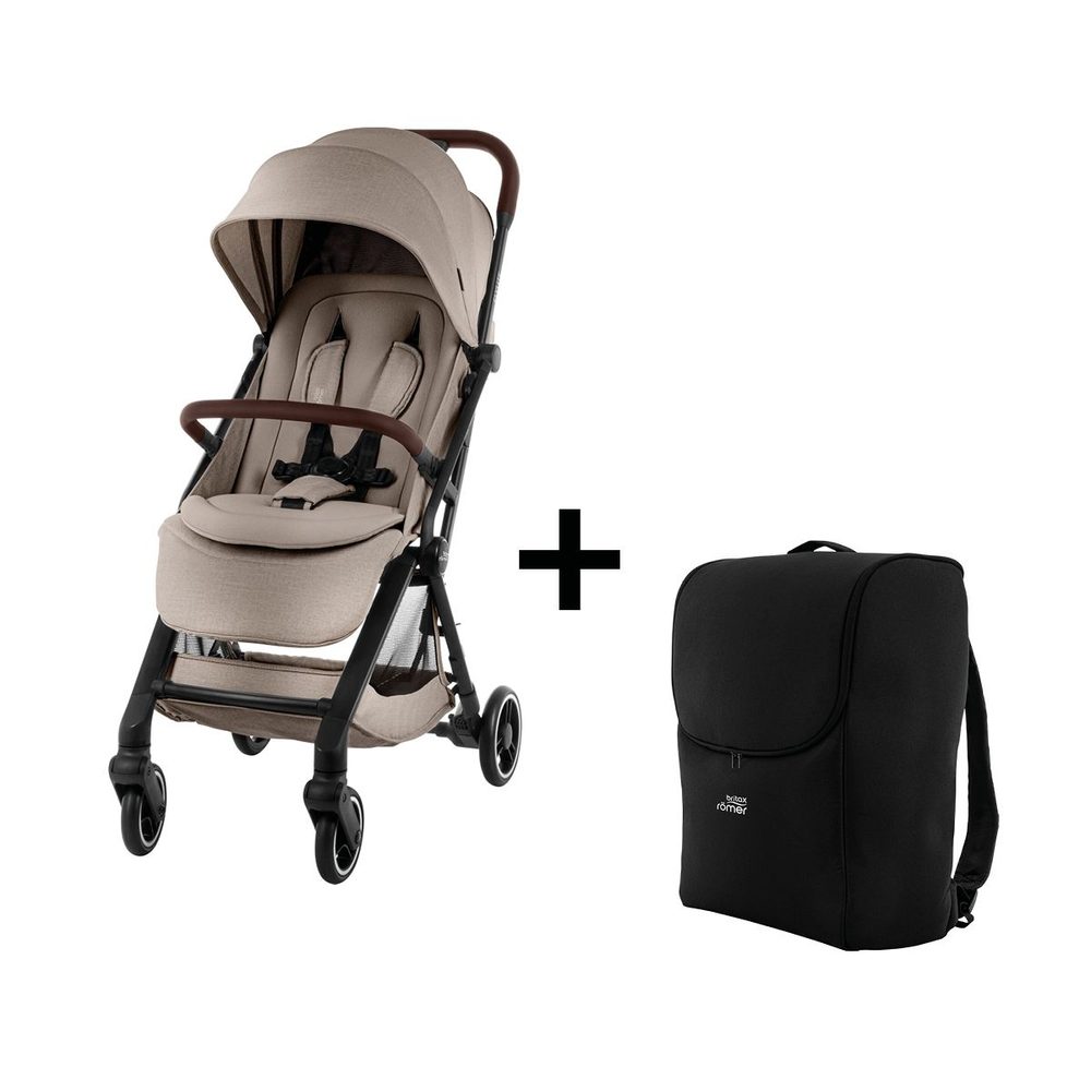 BRITAX-RÖMER Set Kočárek FLYLITE + cestovní taška zdarma - Teak