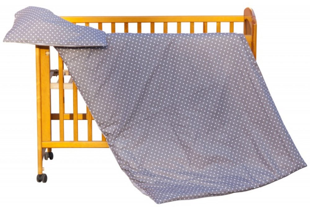 Scarlett Dětské povlečení 2-dílné Puntík šedá 100x135cm