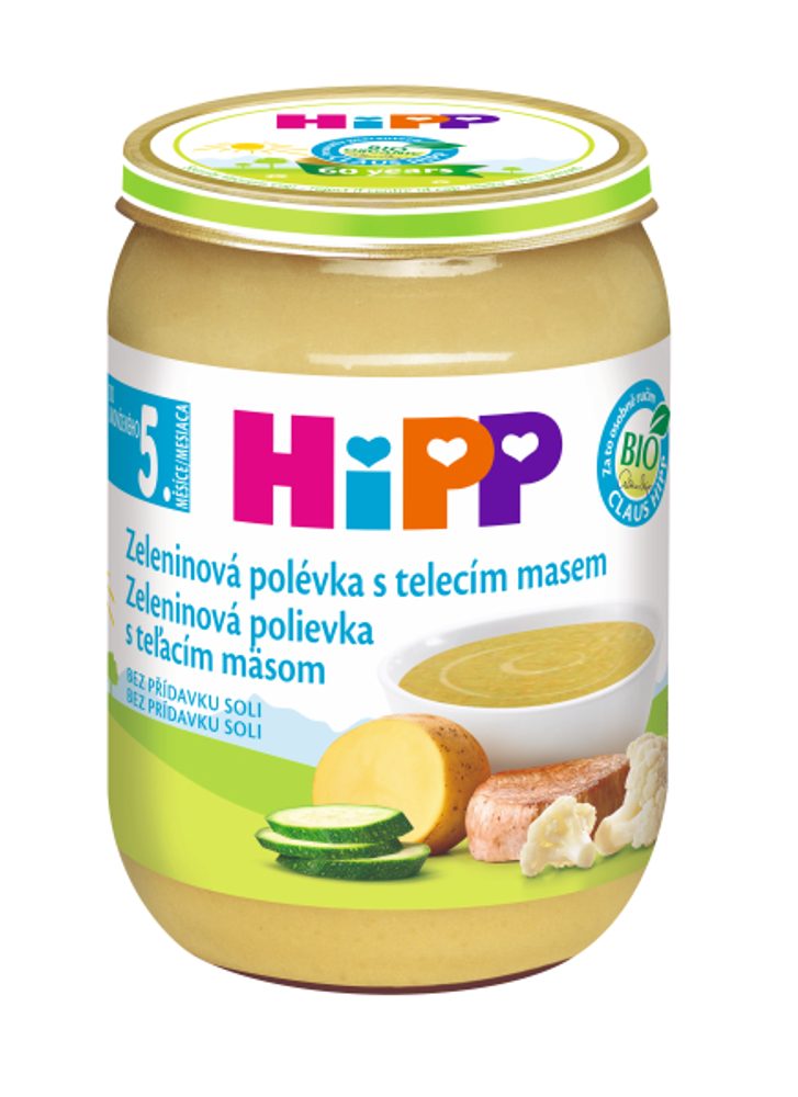 HiPP BIO Zeleninová polévka s telecím masem