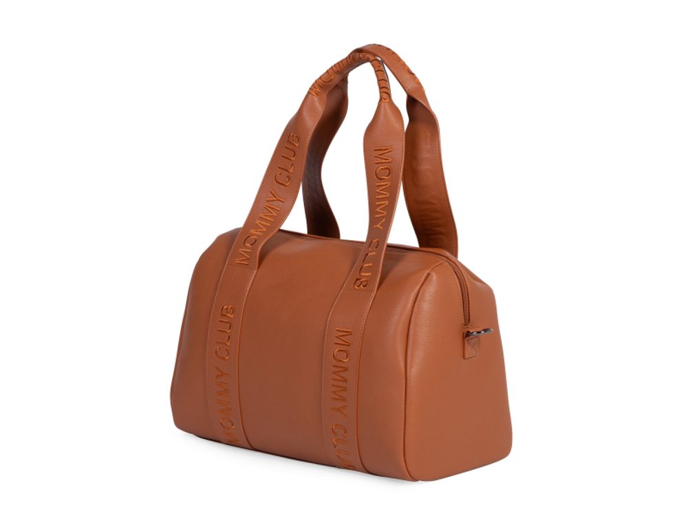 Childhome Přebalovací taška Mommy Club Signature Vegan Leather Brown