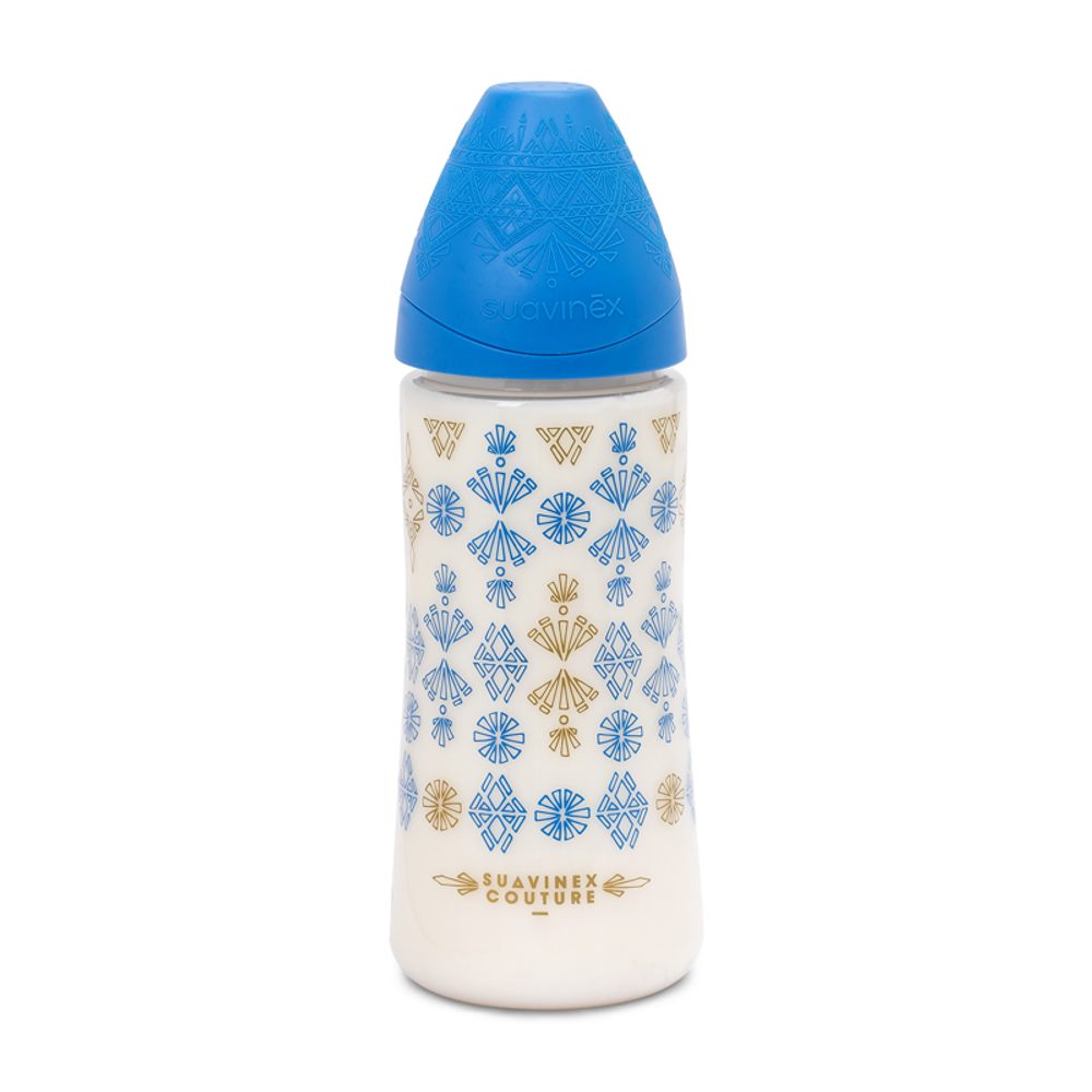 Suavinéx lahev Haute Couture silikon 360ml - TMAVĚ MODRÁ