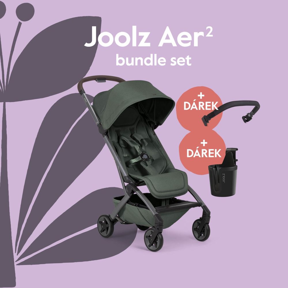 Joolz AER2 kočárek BUNDLE SET Forest green
