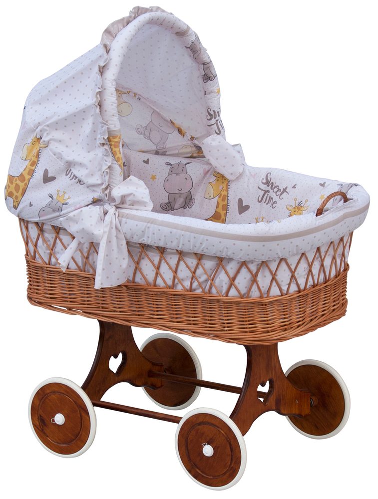 Scarlett Boudička k proutěnému koši Nebula béžová