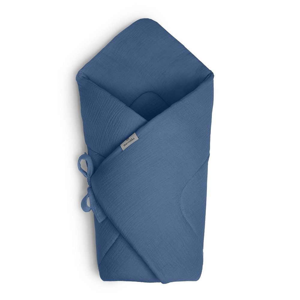 Maceshka Mušelínová zavinovačka na zavazování - Blue jean