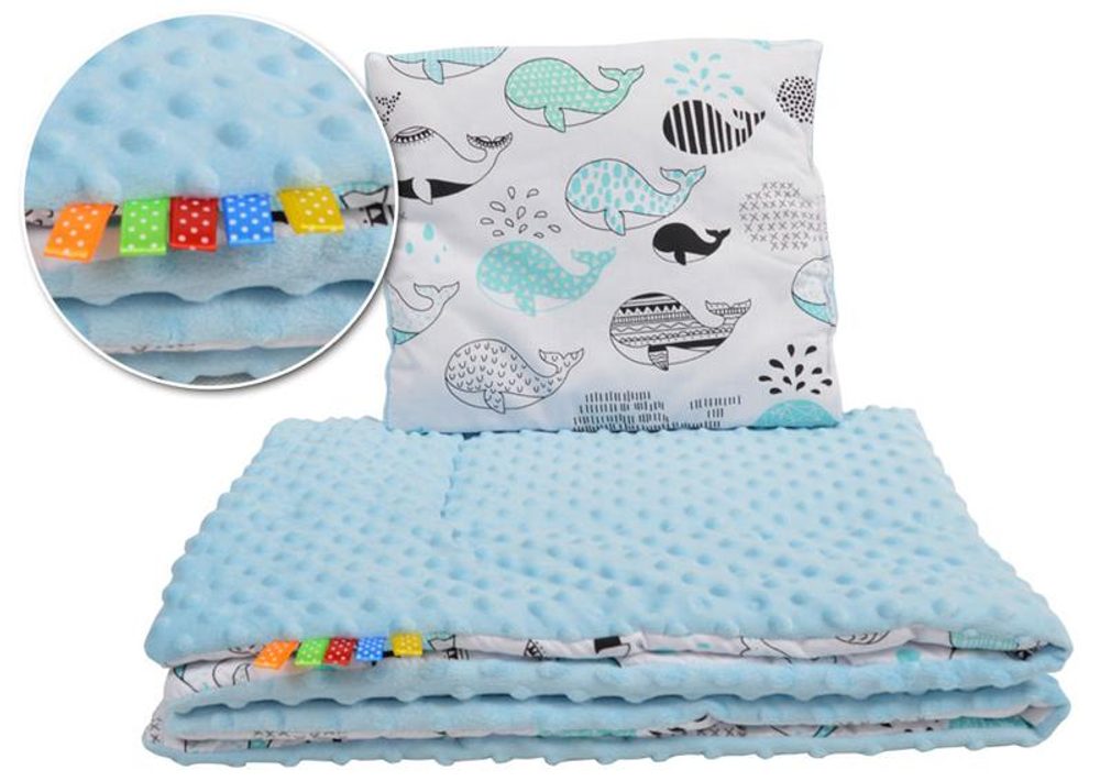 Tomi Peřinky minky VELKÉ - velryba modrá