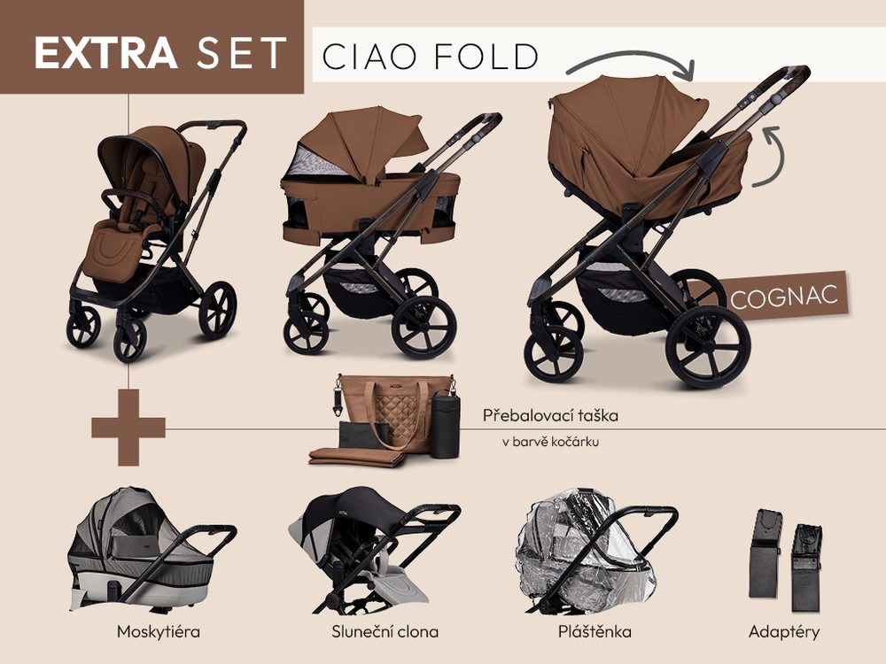 Moon CIAO FOLD extra set - COGNAC