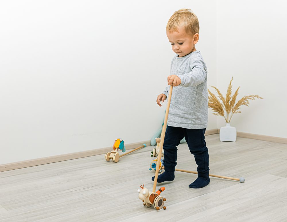 ZOPA Dřevěný jezdík Dinosaurus - Blue (obrázek 7)