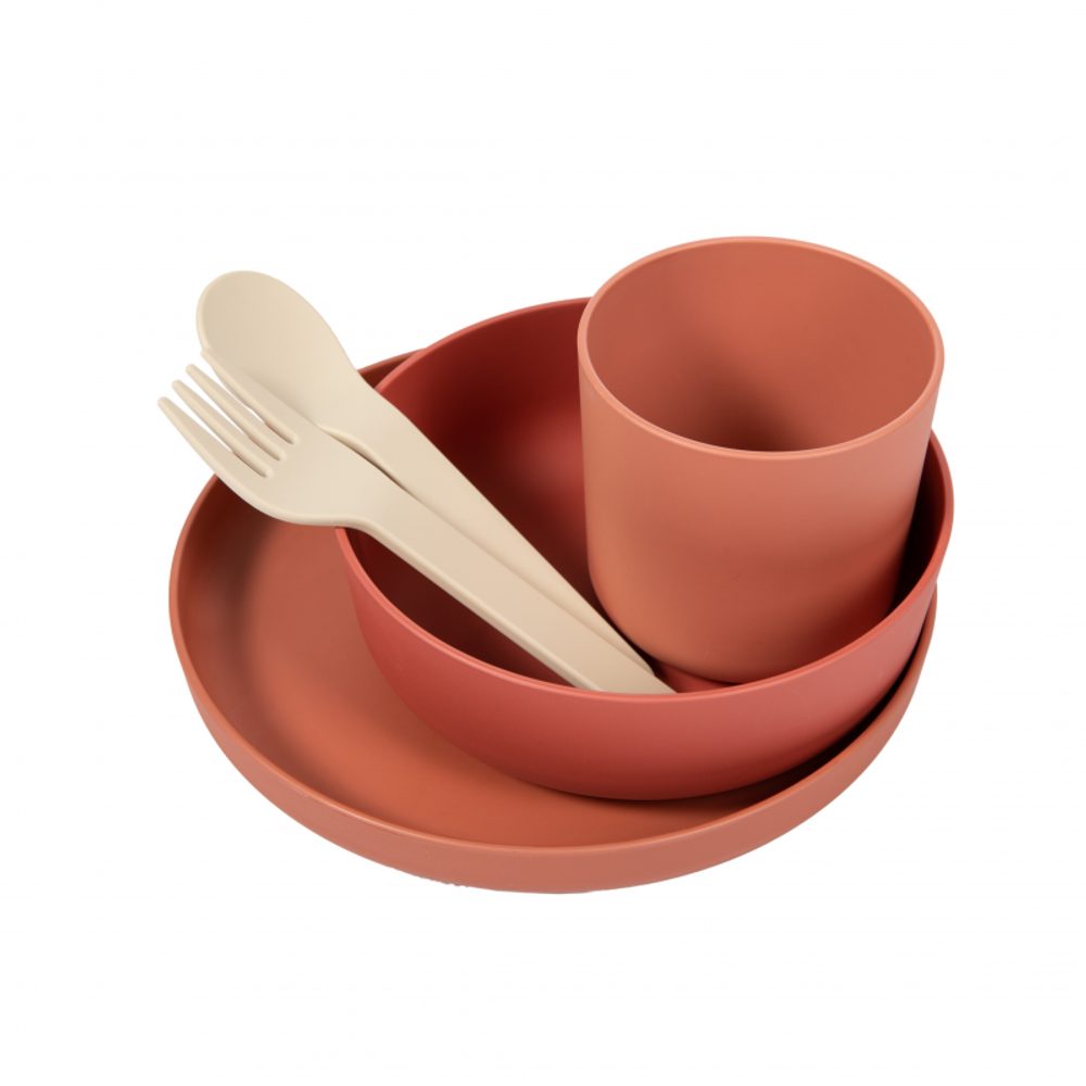 Bo Jungle Jídelní sada CPLA 5ks - Terracotta