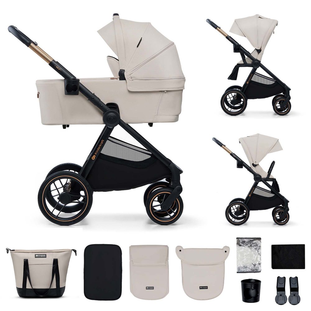 KINDERKRAFT Kočárek kombinovaný Nea 2 2v1 Beige - KINDERKRAFT Kočárek kombinovaný Nea 2 2v1 Beige