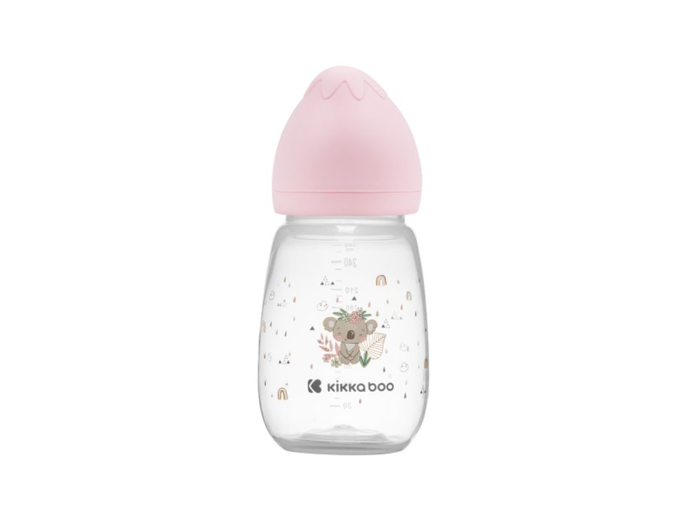 KikkaBoo Kojenecká láhev 260ml 3m+ Savanna Pink