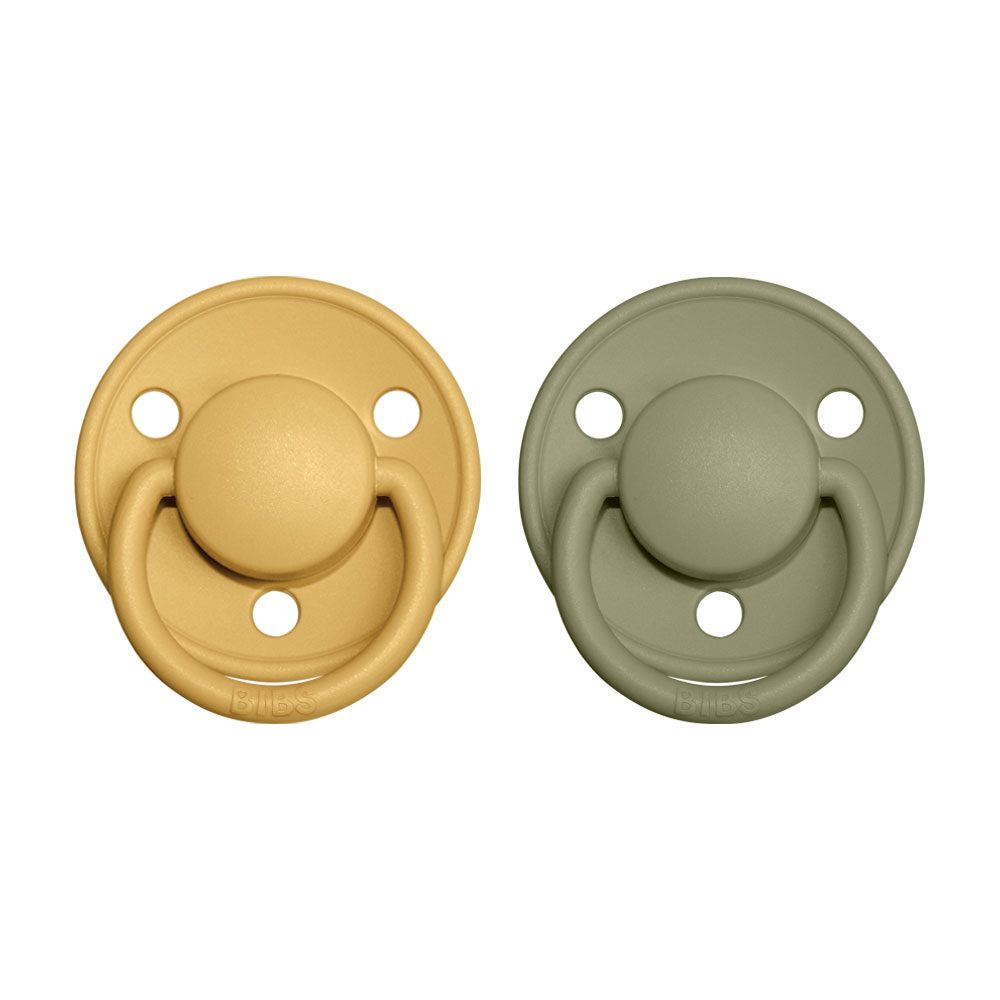 BIBS De Lux dudlíky ze silikonu 2ks one size - NIGHT Sage / Cloud (obrázek 4)