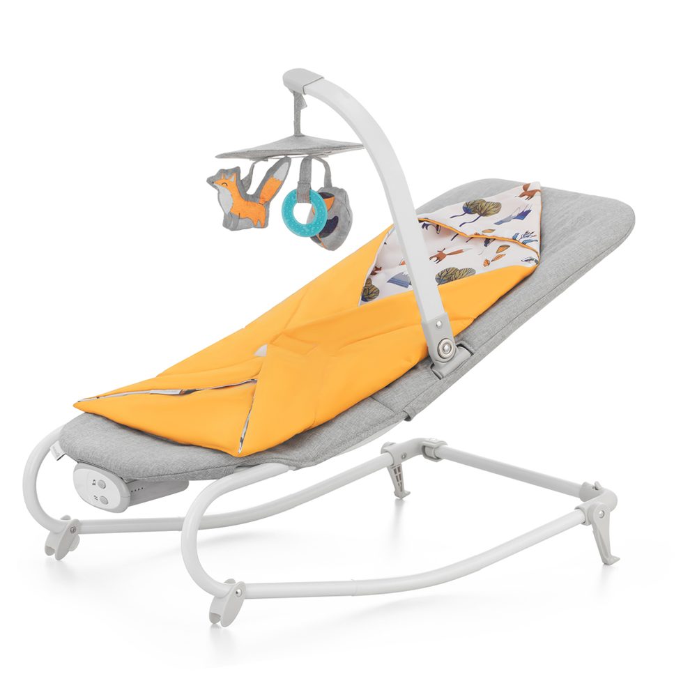 Kinderkraft Houpátko vibrující s melodií Felio 2 - Forest Yellow