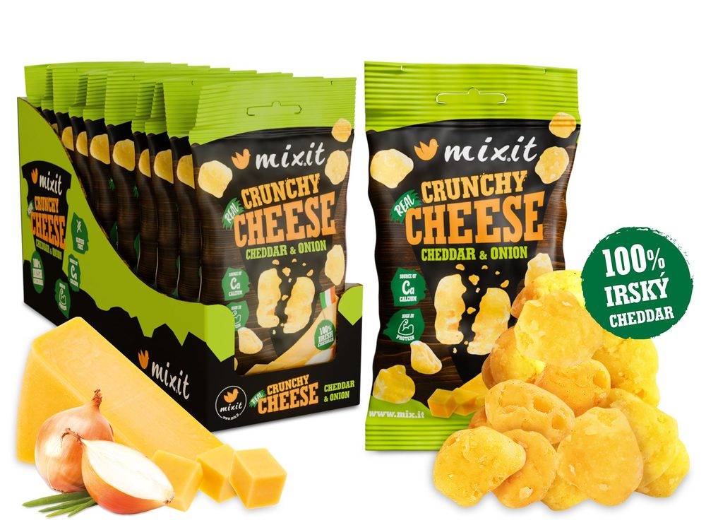 Křupavý sýr do kapsy - Irský cheddar & cibule