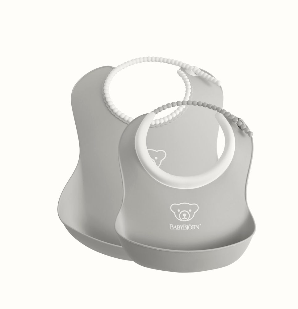 BABYBJORN BabyBjörn set bryndáků 2 ks velký a malý šedý