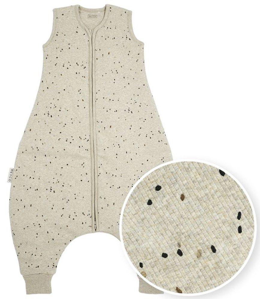 Meyco Jumper Rib Mini Spot vel.104 - Sand melange