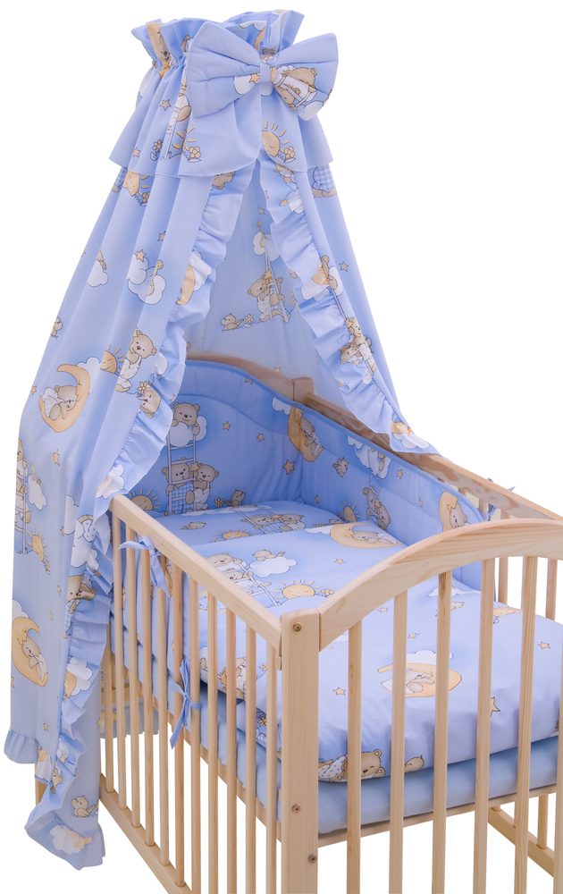 Scarlett Souprava do postýlky 4-dílná Mráček modrá 90x120cm