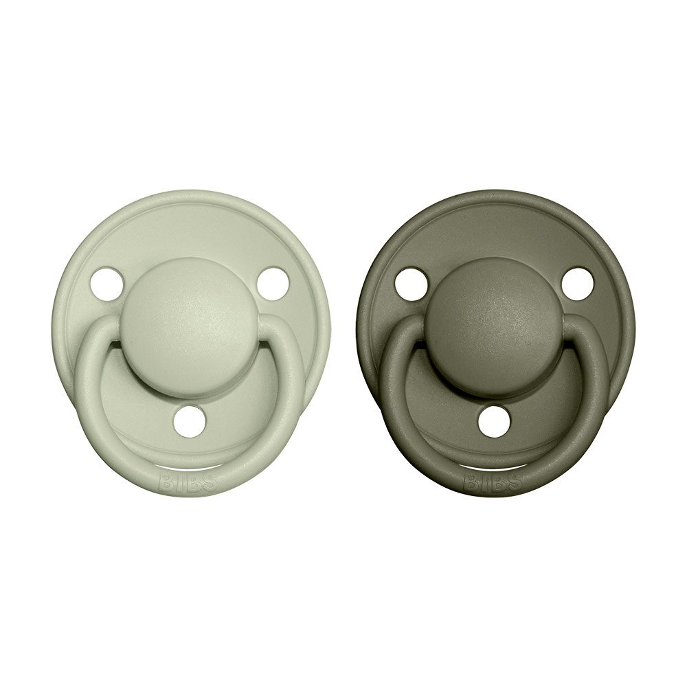 BIBS De Lux dudlíky ze silikonu 2ks one size - NIGHT Sage / Cloud (obrázek 8)