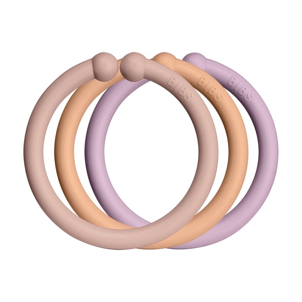 BIBS Loops kroužky 12ks - Blush / Peach / Dusky Lilac