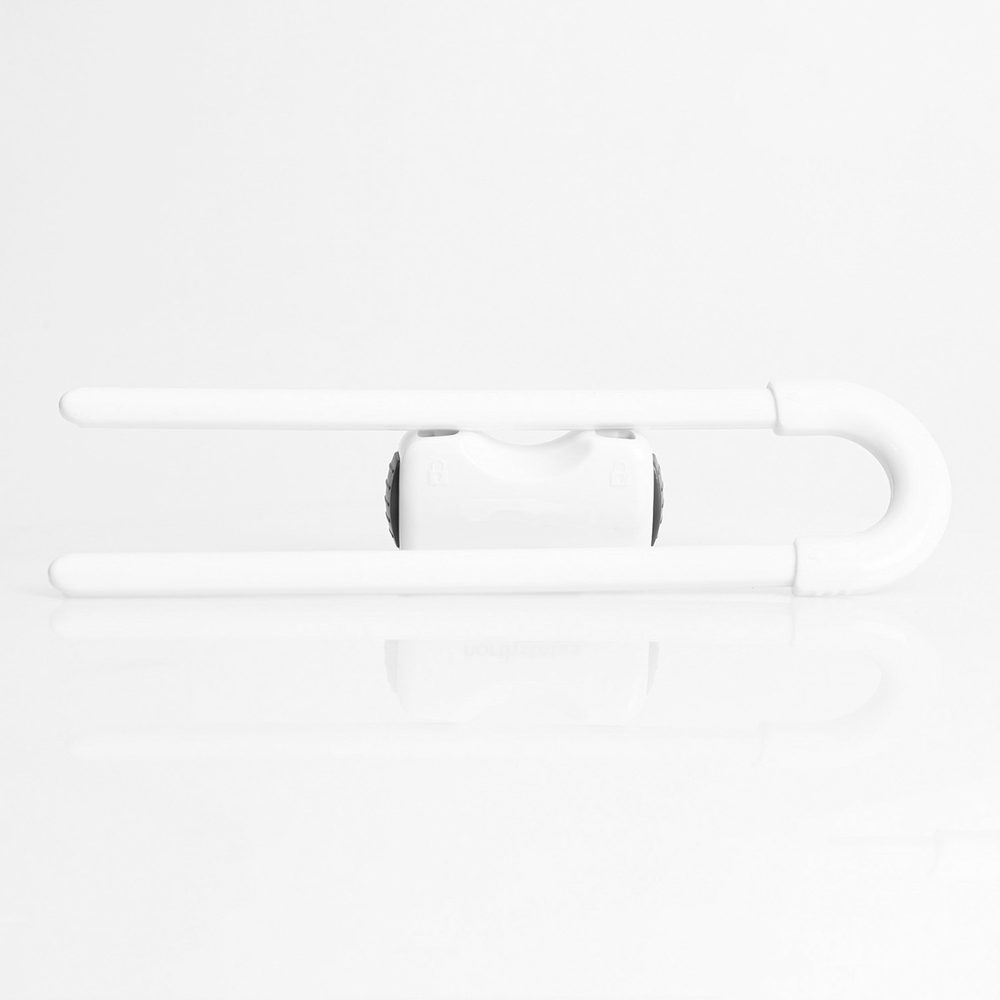 Zopa zámek na úchyty skříněk 2ks white