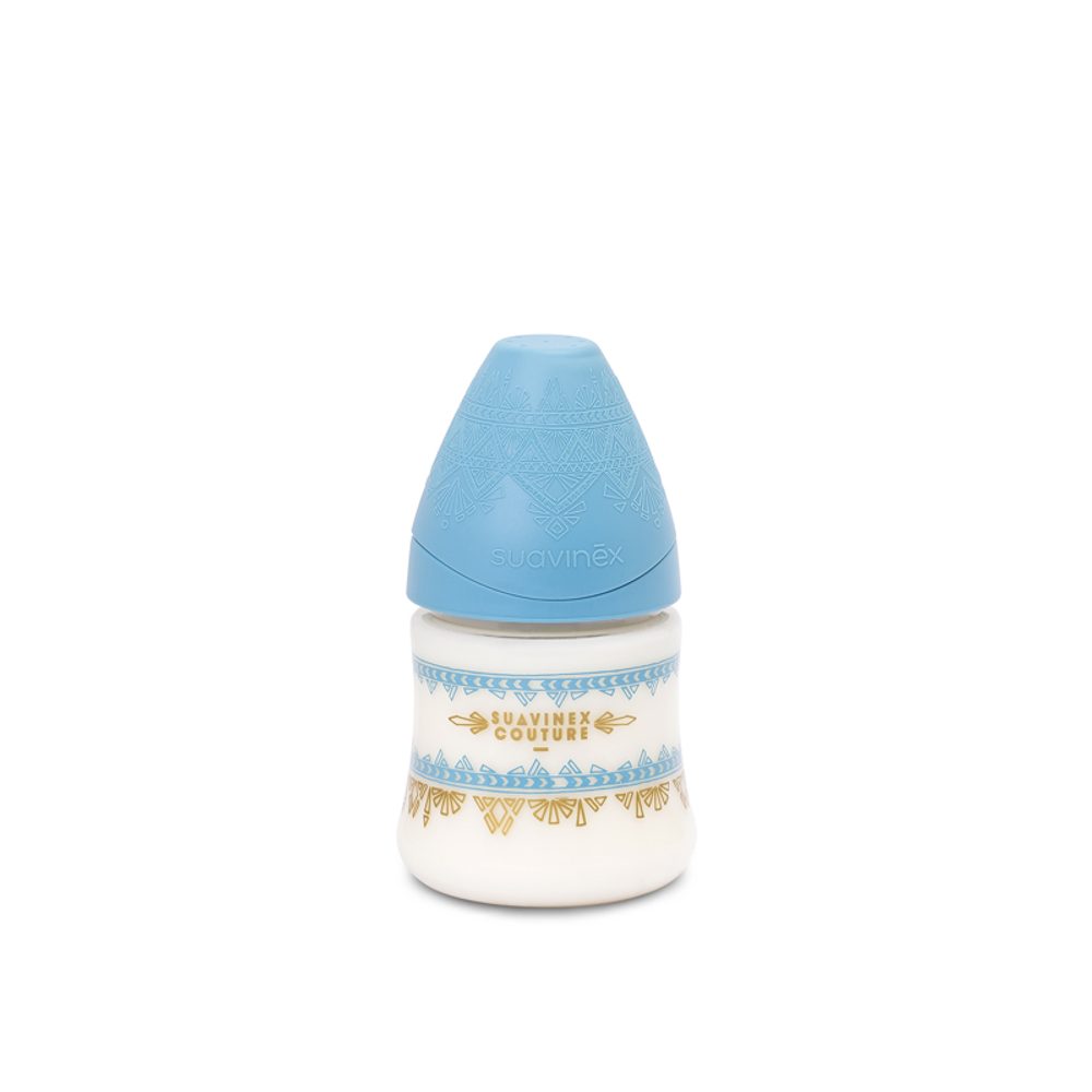 Suavinéx lahev Haute Couture silikon 150ml - SVĚTLE MODRÁ
