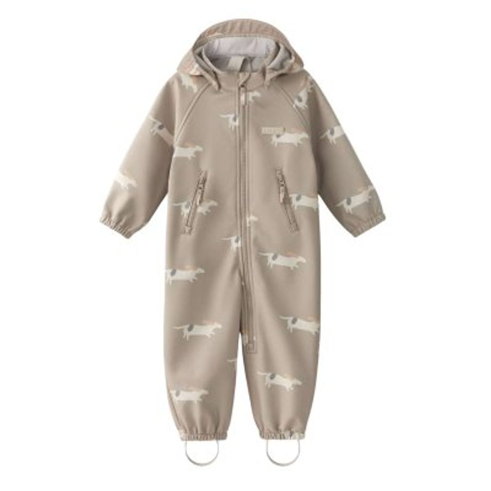 Leokid softshellová kombinéza lilo beige woof vel. 80