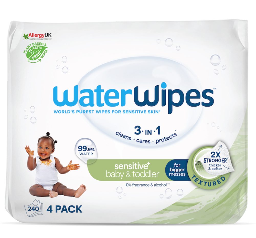 WATERWIPES Ubrousky vlhčené Baby&Toddler 3in1 60 ks - 240 ks