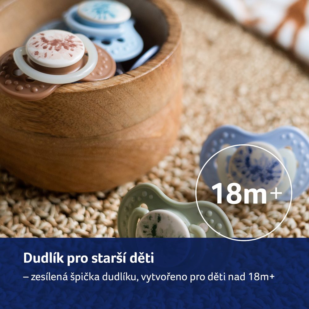 LOVI Dudlík silikonový dynamický TIE DYE 0-3m 2ks holka (obrázek 20)