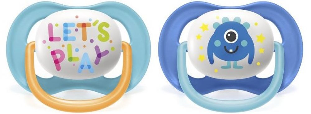 Philips AVENT Šidítko Ultra air Play 6-18m dívka, 2 ks