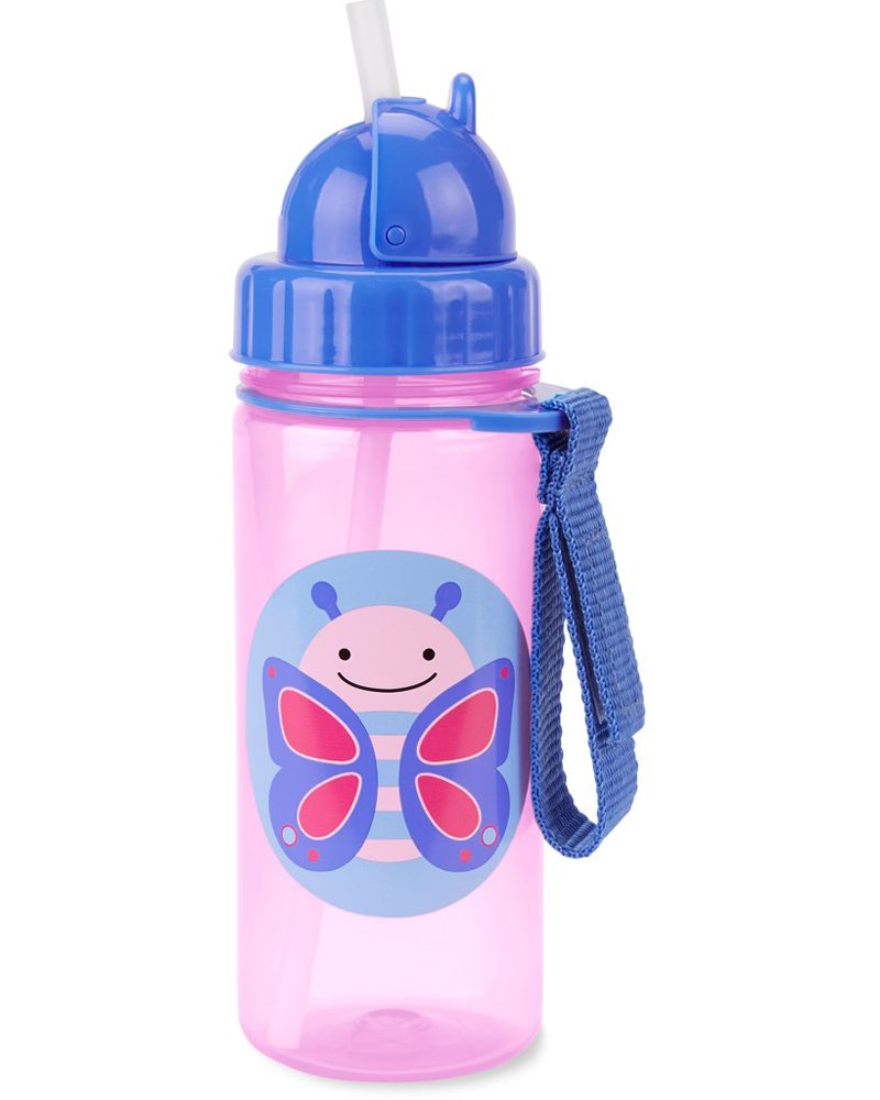 Skip Hop Zoo Hrnek s brčkem PP bez PVC a BPA 12m+ - Motýl