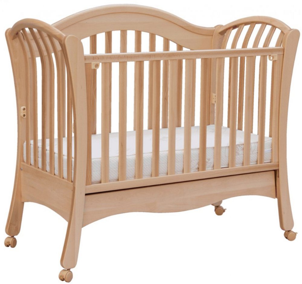 Scarlett Dětská postýlka Valencie (buk) st. bok- přírodní