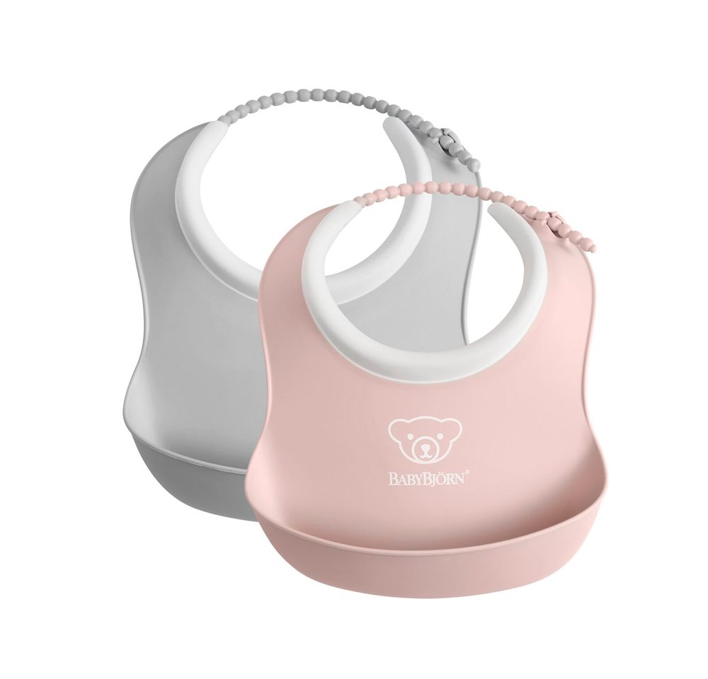 BABYBJORN BabyBjörn bryndáky malé 2 ks pudrově růžový/šedý