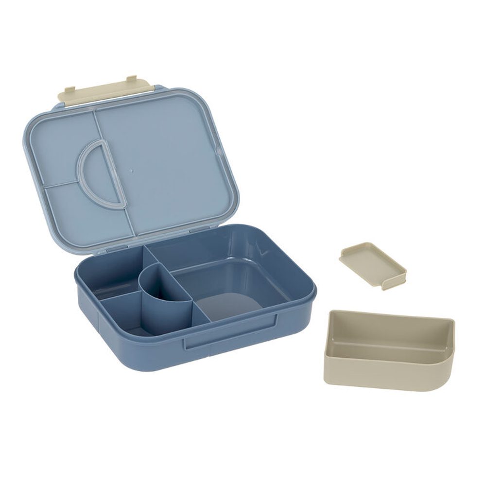 LÄSSIG Lunchbox Bento Pattern Party blue/green (obrázek 3)