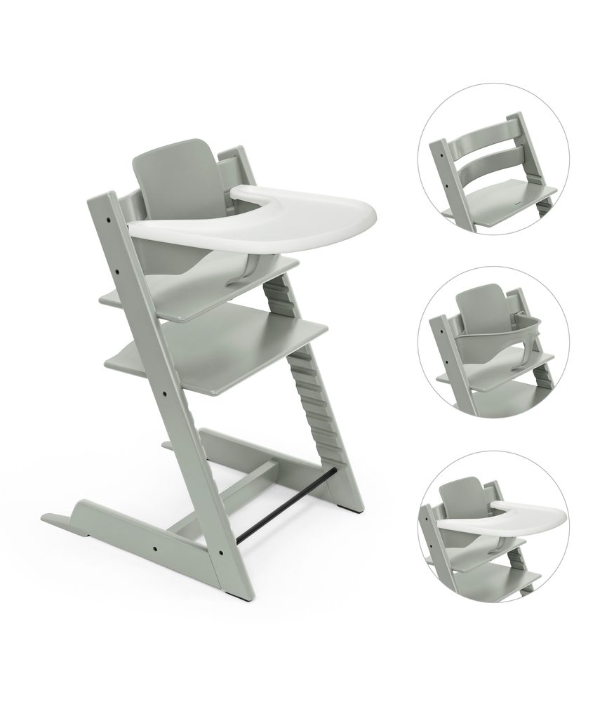 Levně STOKKE® Tripp Trapp® + Baby set + pult zvýhodněná sada - Glacier Green
