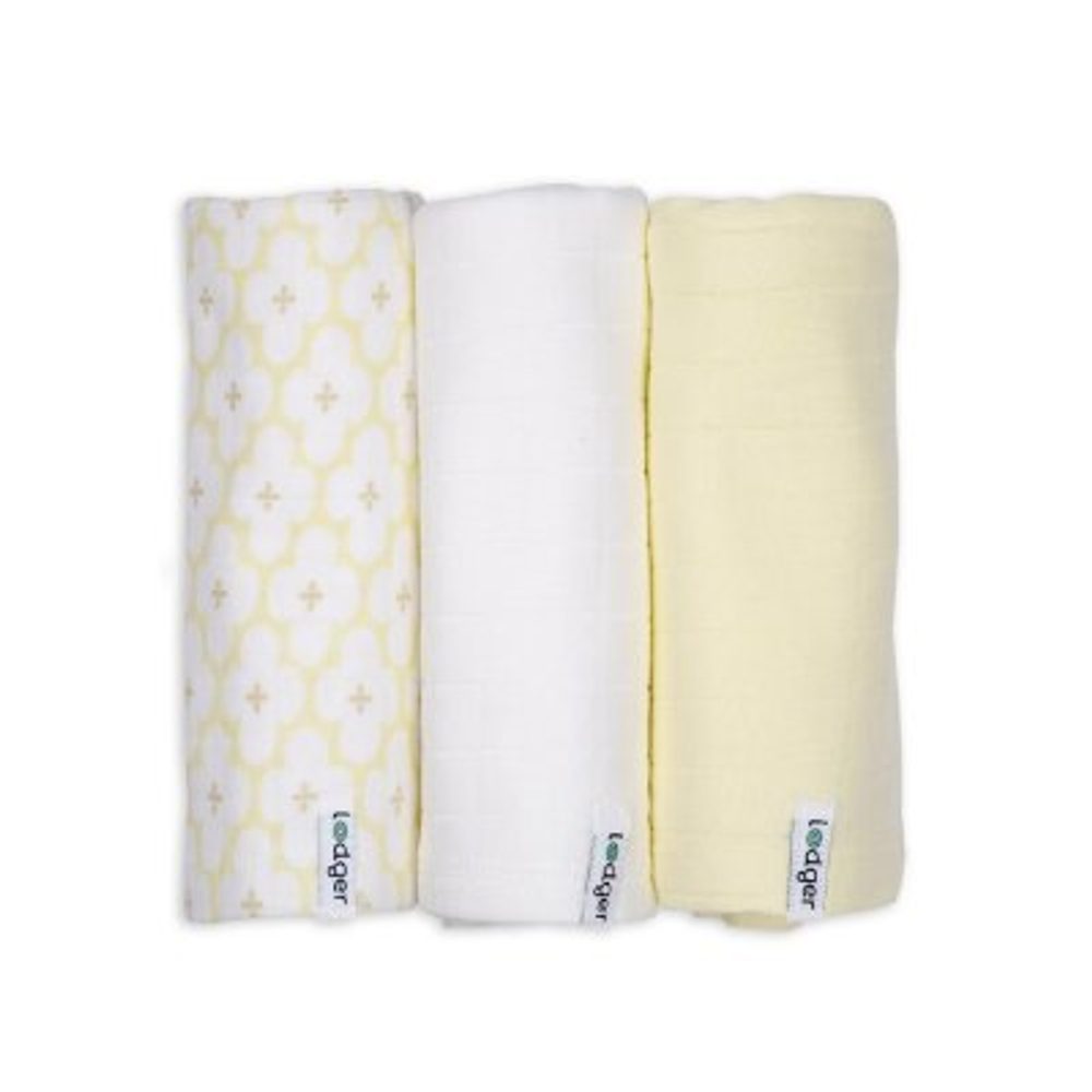 LODGER Swaddler Solid Matcha 3balení 70 x 70 cm Butter