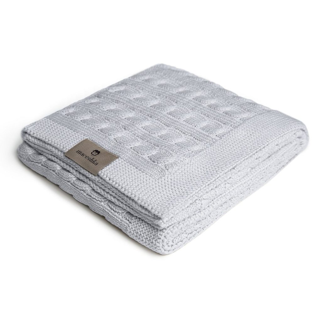 Maceshka Pletená deka Maceshka - copánek, grey