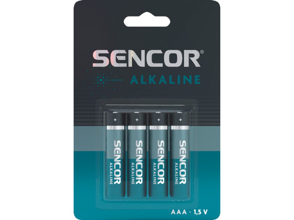 Sencor Alkalické baterie AAA 4 ks