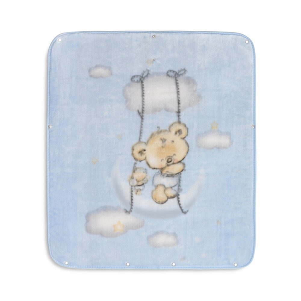 Interbaby Deka MEDVÍDEK 80X90 - MODRÁ